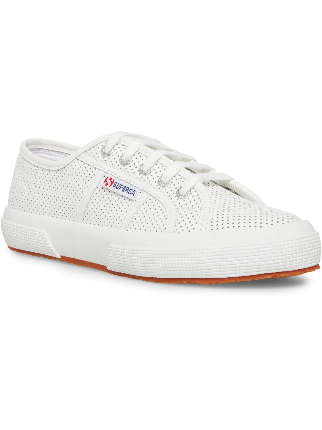 Superga 2750 Perforated Leather Womens Leather Lifestyle Casual and Fashion Sneakers 3 Superga 2750 Perforated Leather Womens Leather Lifestyle Casual and Fashion Sneakers