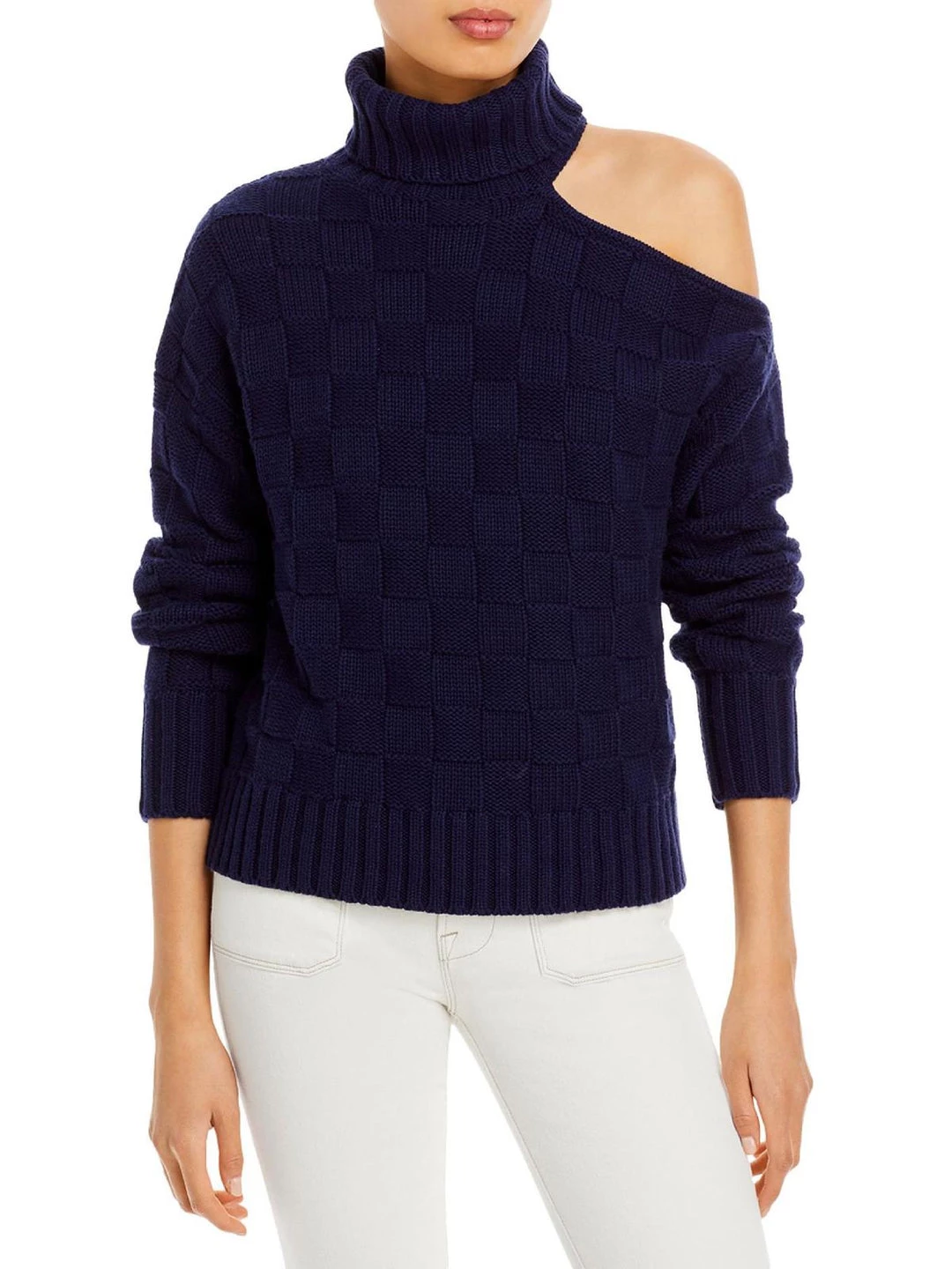 STAUD Womens Wool Cold Shoulder Turtleneck Sweater 3 STAUD Womens Wool Cold Shoulder Turtleneck Sweater