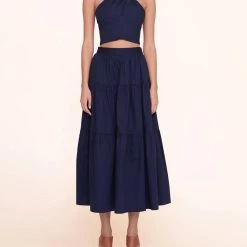 Staud Sea Skirt in Navy - women