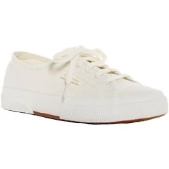 Superga Red Beet Womens Organic Cotton Canvas Casual and Fashion Sneakers