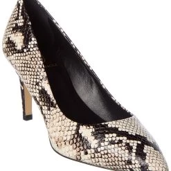 M by Bruno Magli Stella Snake-Embossed Leather Pump - women