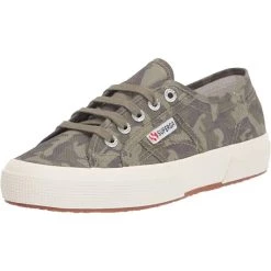 Superga 2750 Camo Print 2 Womens Camo Lifestyle Casual and Fashion Sneakers