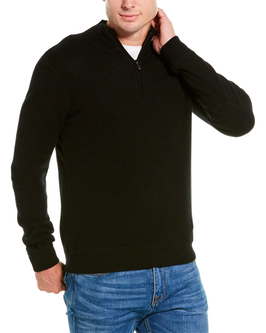Raffi Zip-Up Mockneck Cashmere Sweater - men 3 Raffi Zip-Up Mockneck Cashmere Sweater - men