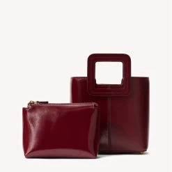 Staud Mini Shirley Split Leather Bag in Bordeaux - women -STAUD Sales Store e228dc196ed147f0a2bf1e933c16a3b6 2bfef009 5cf3 44d4 8332 b0da66fad9ad 1080x
